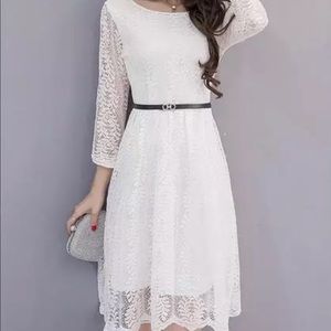 Brand new white lace dress